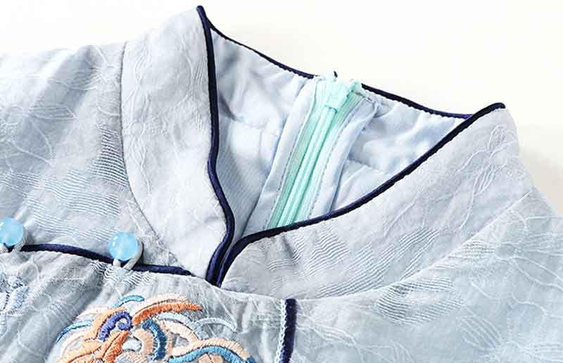 中国刺繍ワンピース