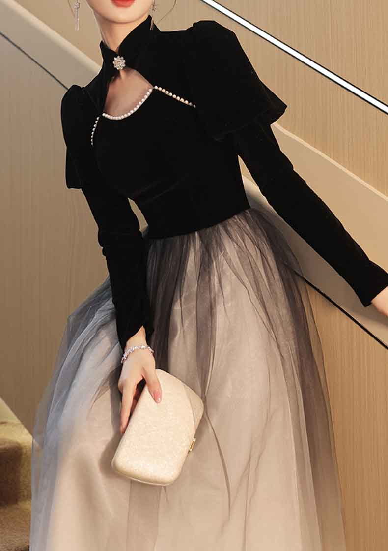 演奏会用チャイナロングドレス