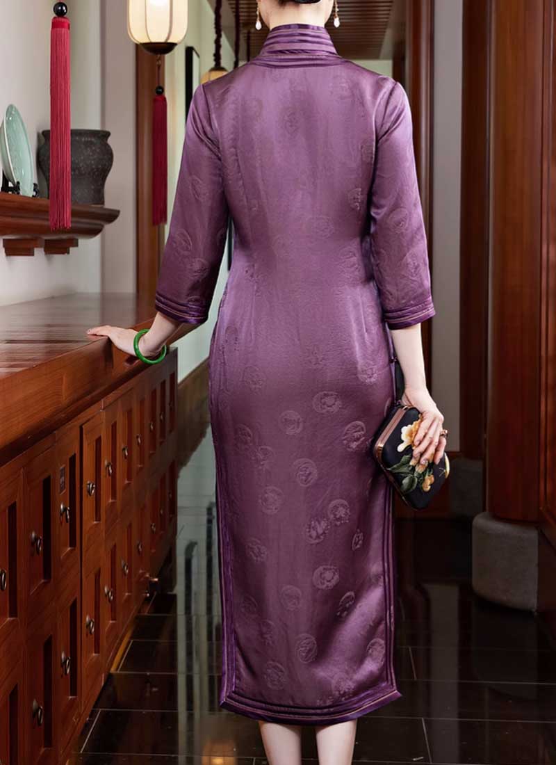 中華風のロングドレス