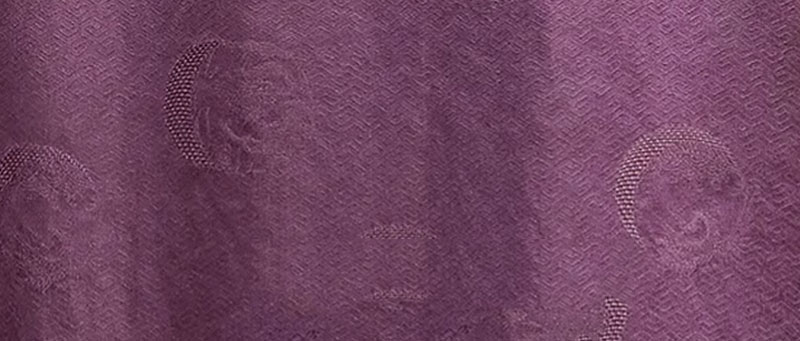 紫の中華ワンピース