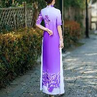 中華風のロングドレス