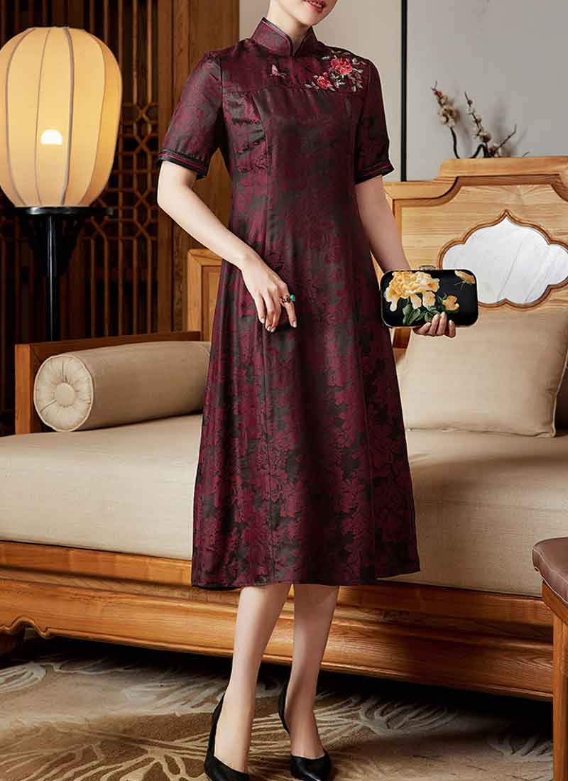 中華風のワンピース
