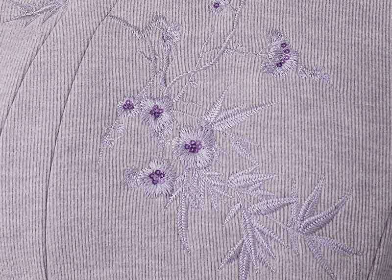 刺繍入りラベンダーワンピース #52 刺繍入りラベンダーワンピース #52