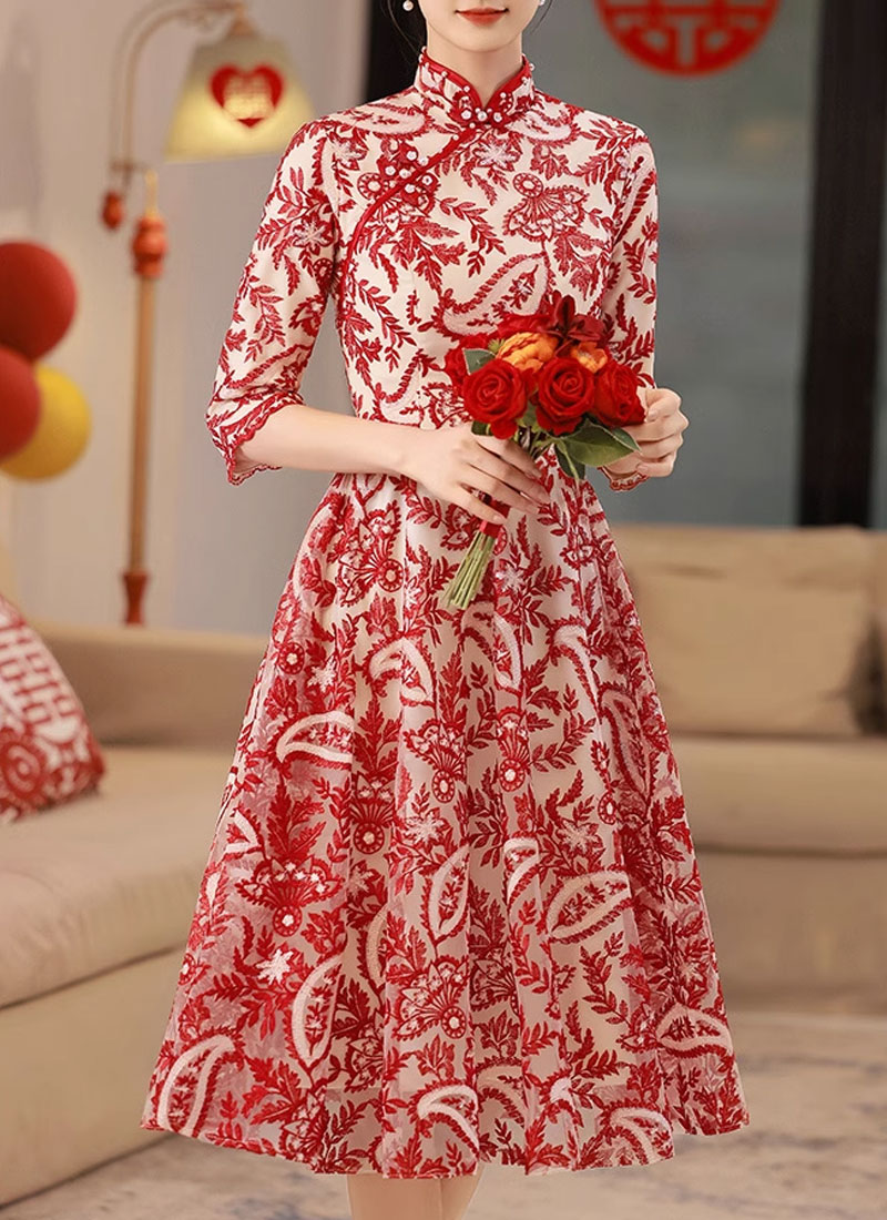 中華風のワンピース