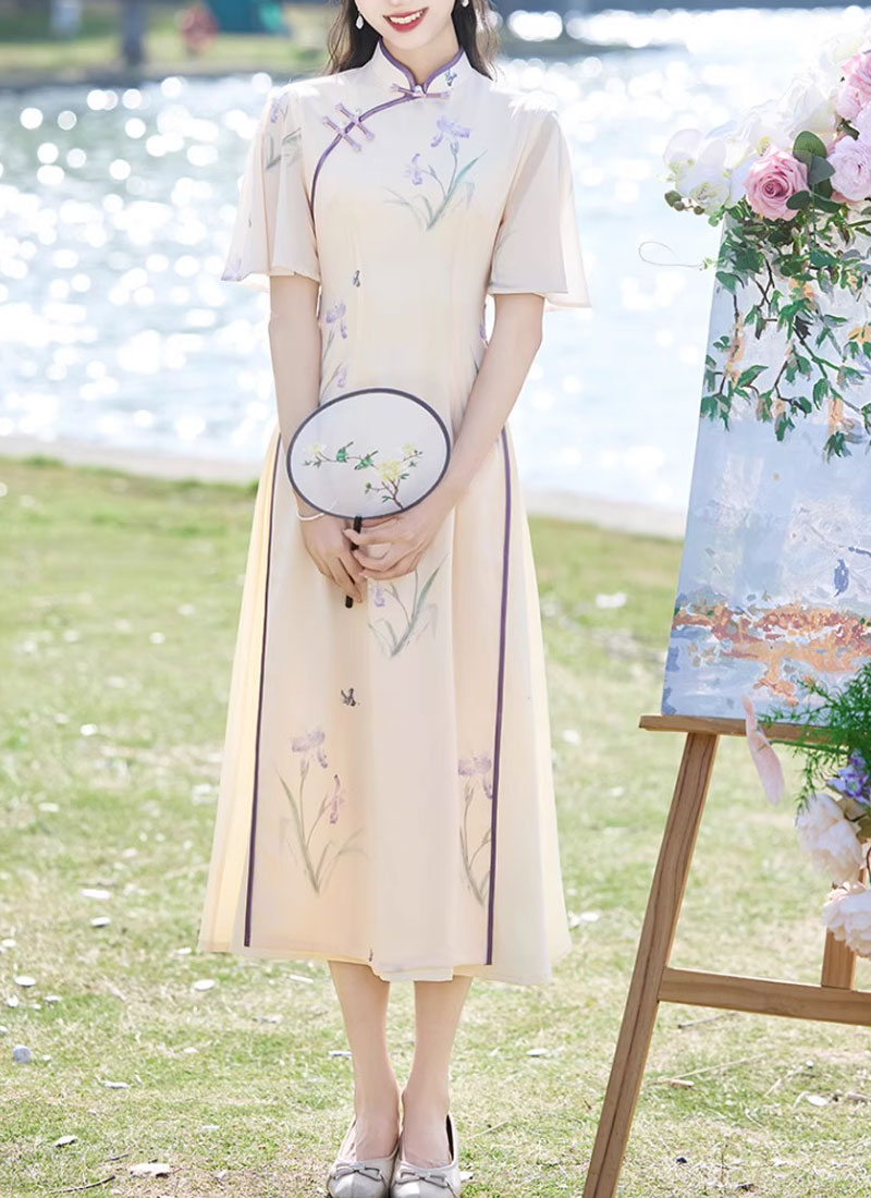 中国風のワンピース