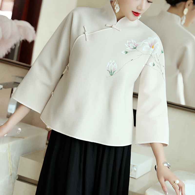 中華風のプルオーバー