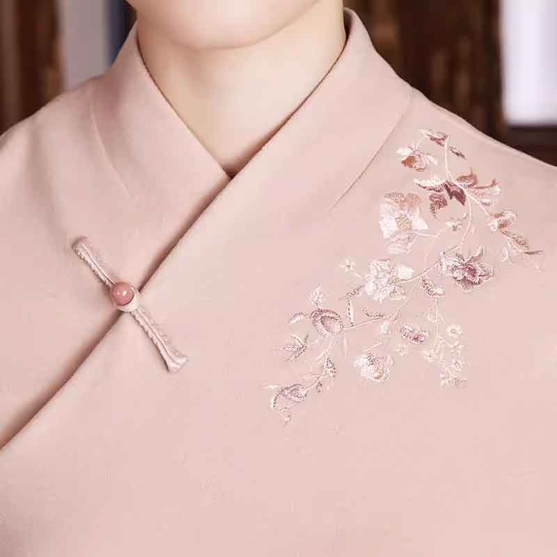 シースルー ジャケット 手刺繍ピンク シースルー ジャケット 手刺繍ピンク