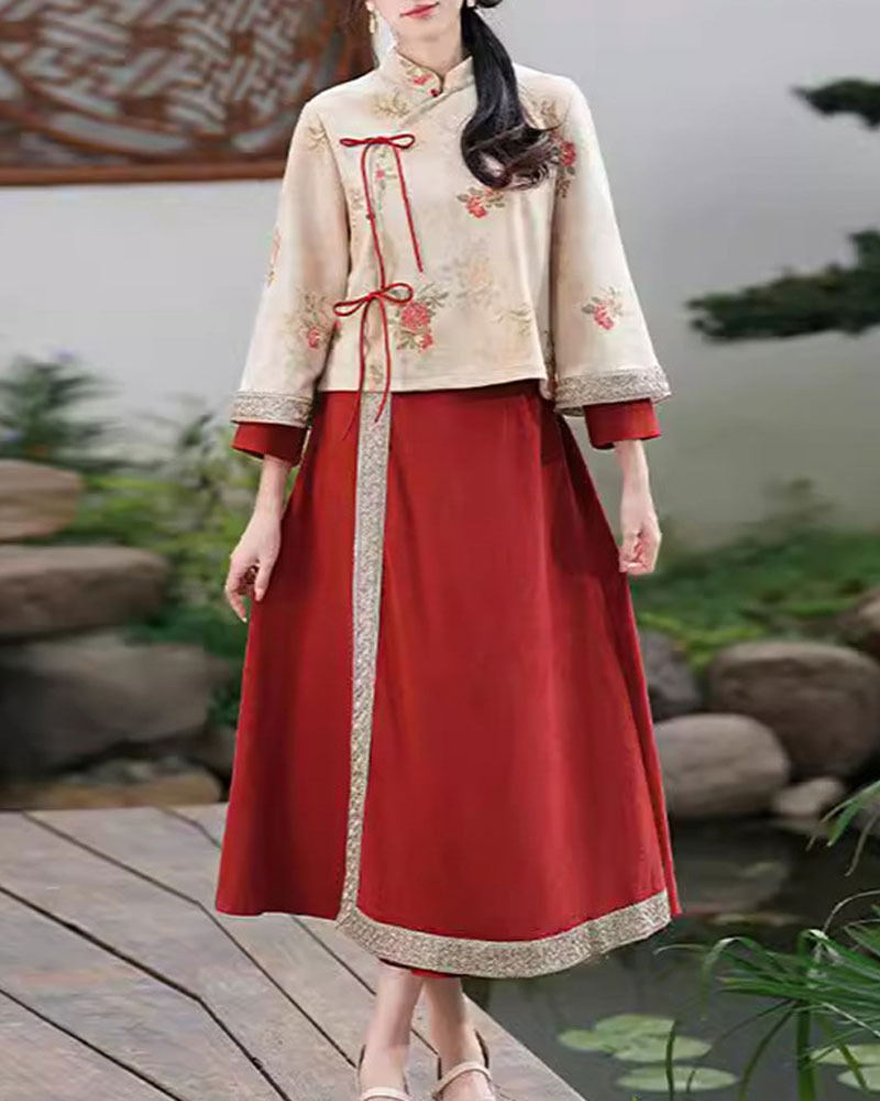 中華風のプルオーバー