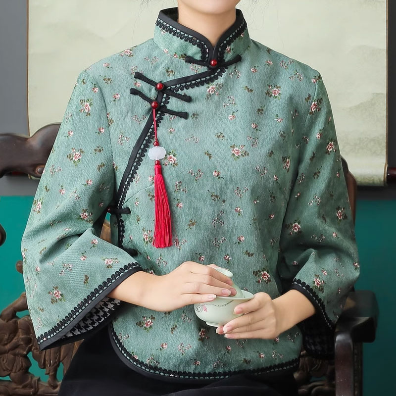 レディースのチャイナブラウス