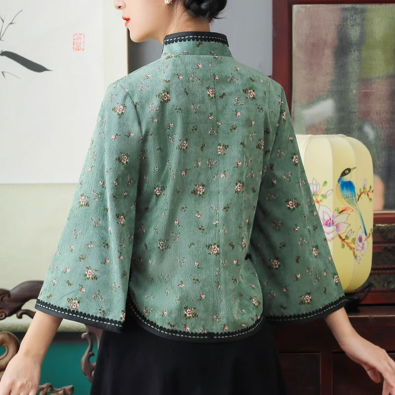 レディースのチャイナTシャツ