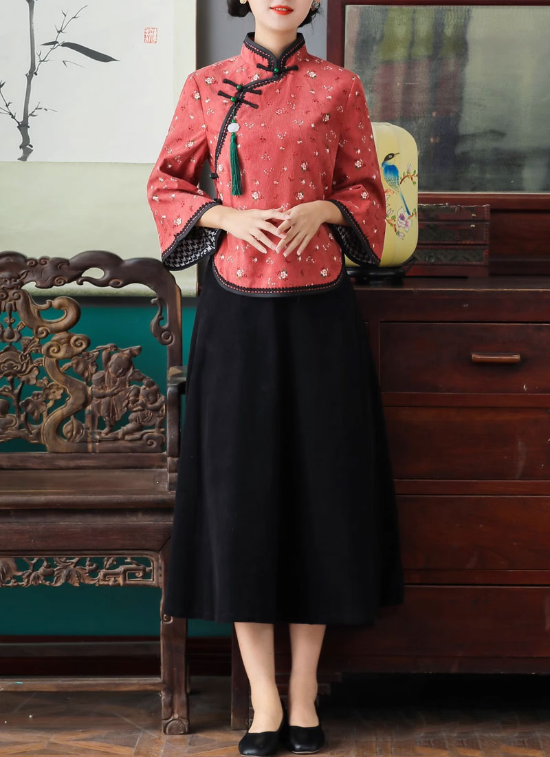 中華風のレディースTシャツ