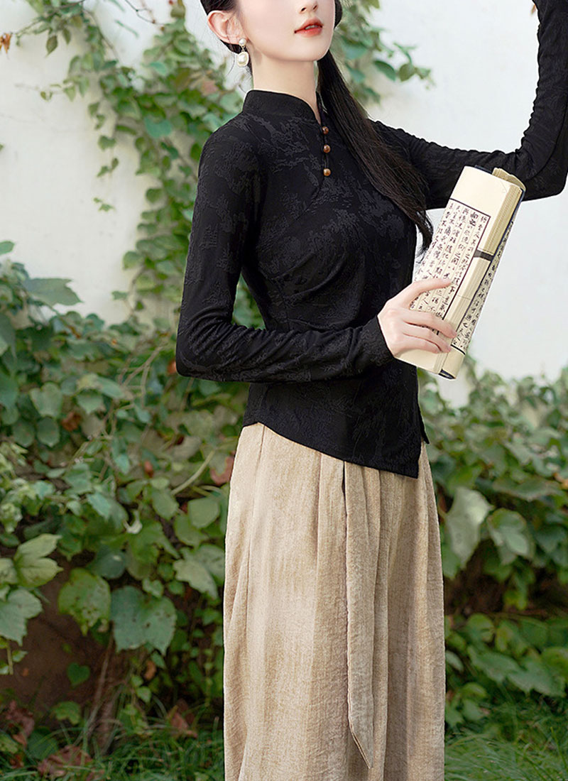 レディースのチャイナTシャツ