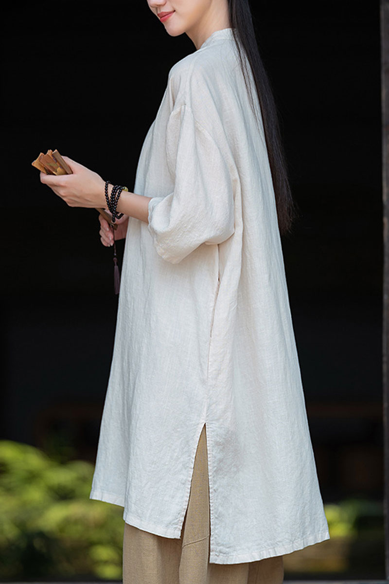 チャイナボタンブラウス