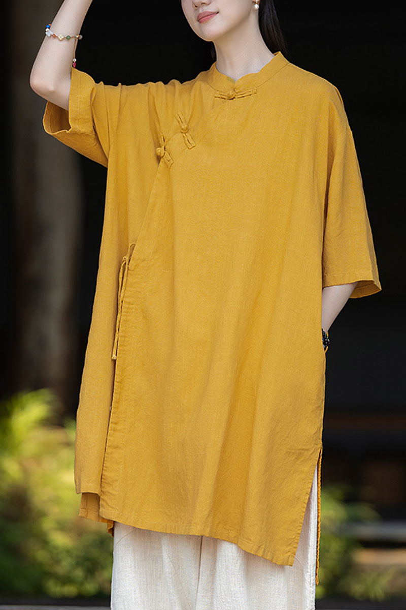 中国釦ブラウス