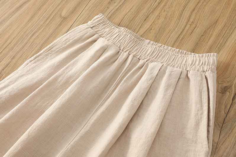 中華風のウェストゴムパンツ