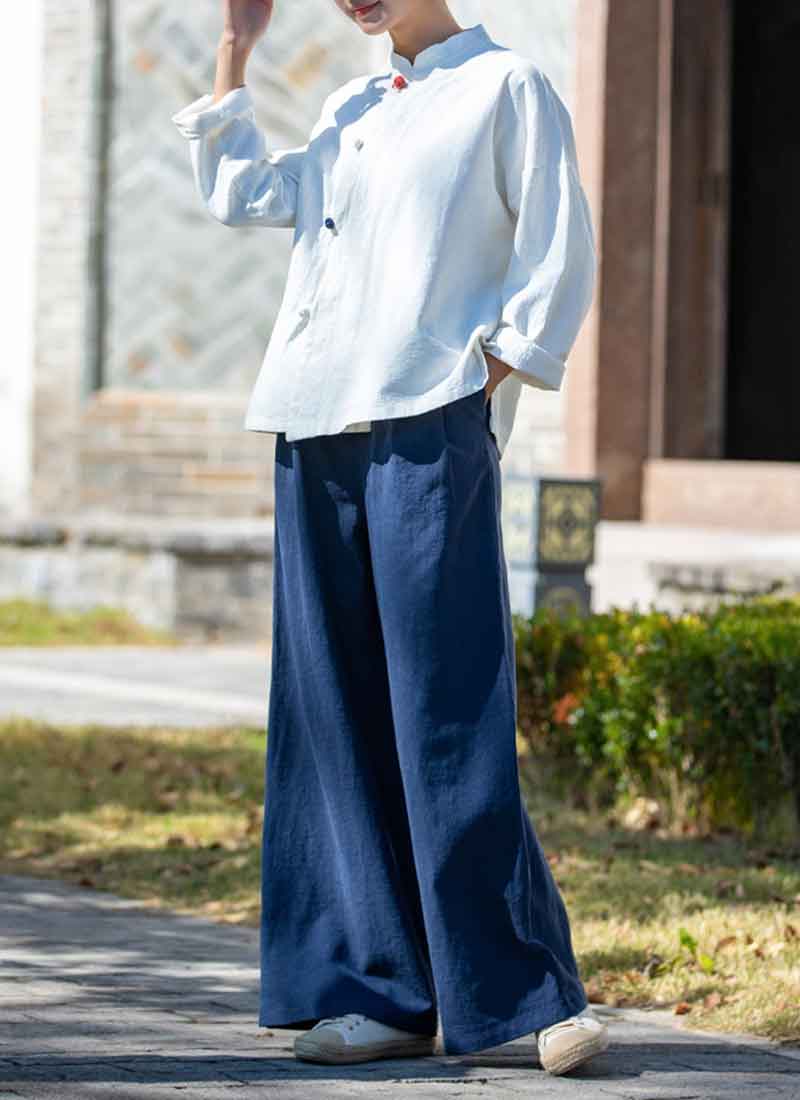 綿麻ワイドパンツ