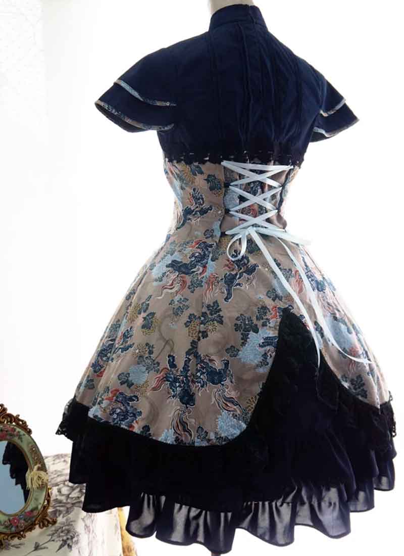 リボンやフリルのチャイナドレス